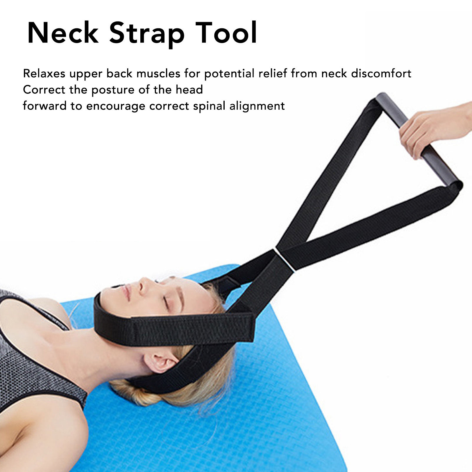 Tração Cervical Pull Device, Terapia Cinta De Pescoço, Maca De Pescoço, Desc