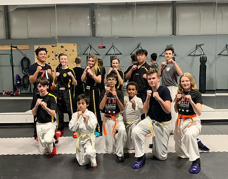 Competition team after training session
