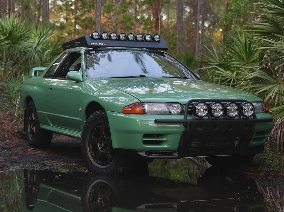 A custom R32 Nissan Skyline GT-R ready to go off-road.