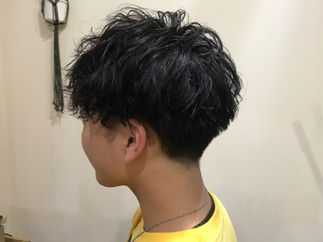 マッシュ×パーマ