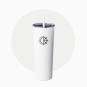 Thumbnail: 20oz Skinny Steel Tumbler with Straw