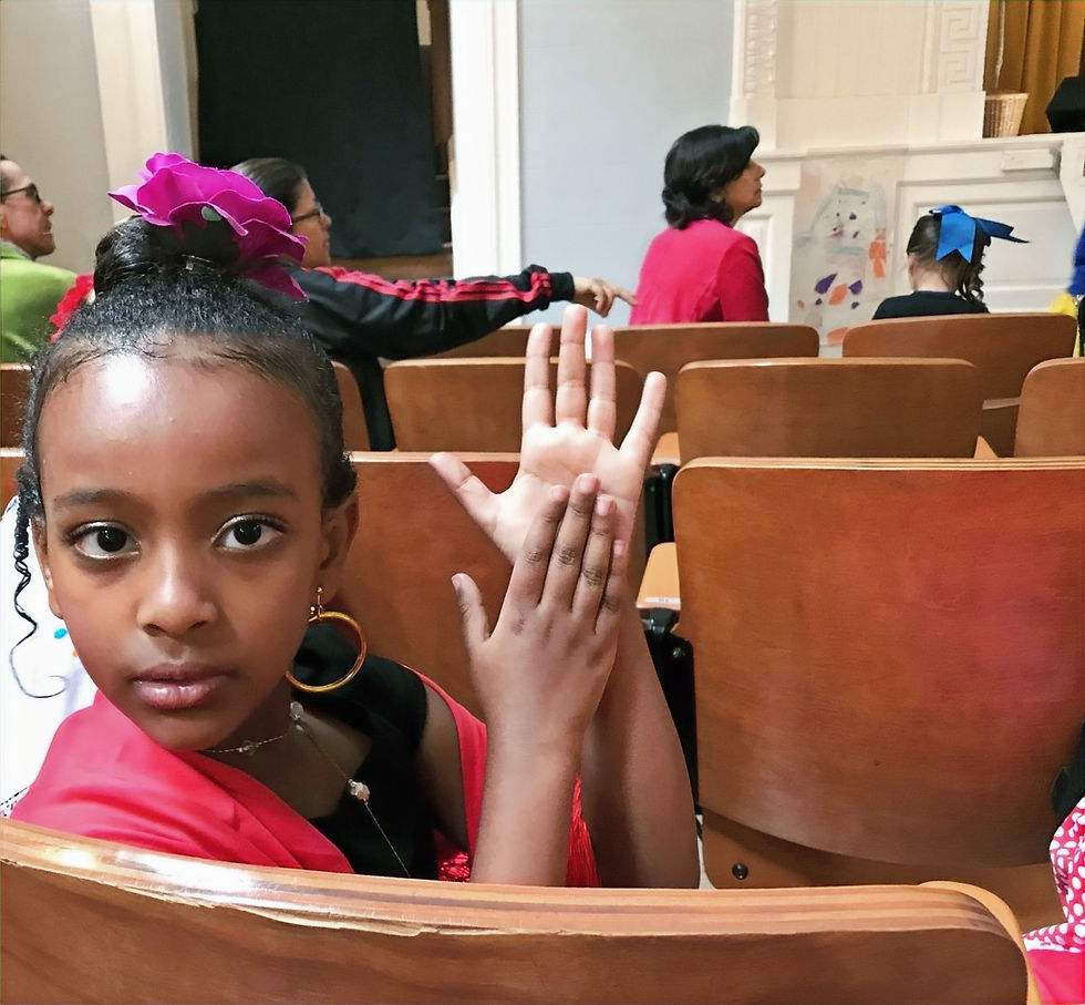 young flamenco dancer clapping