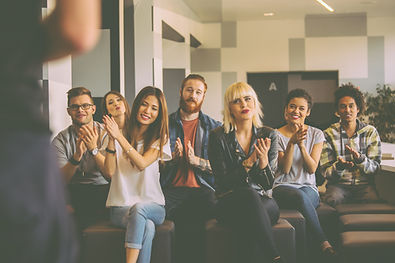 Group Applauding Indoors