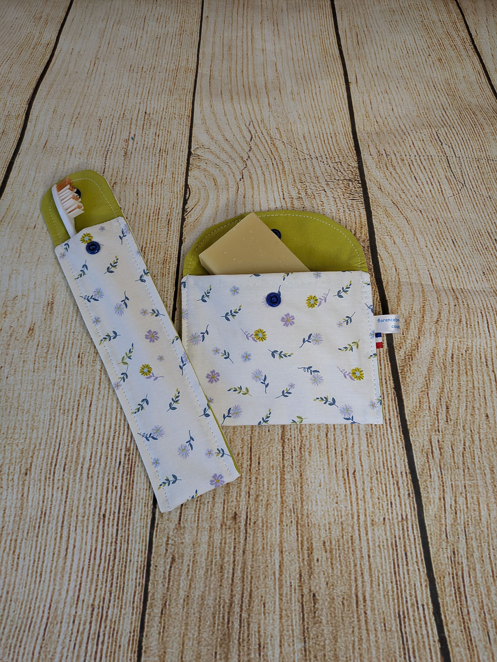 Miniature : Lot de pochette à savon et à brosse à dents imperméable