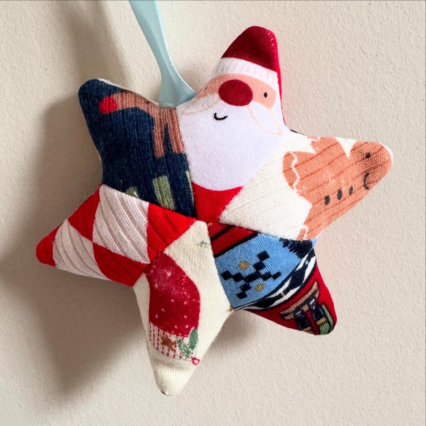 Christmas themed hanging star decorations