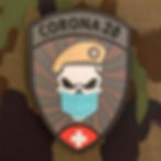 Badge béret jaune / Abzeichen Corona 20