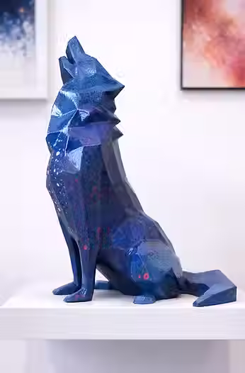 loup bleu morphiz imprimé en 3D
