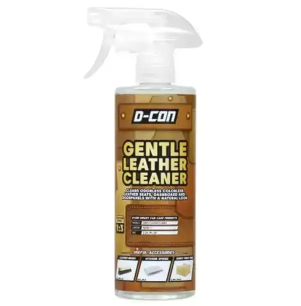 Produit pista store gentle leather cleaner, nettoyant spécialement formulé pour entretenir et préserver toutes les surfaces en cuir des véhicules
