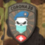 Badge béret bleu / Abzeichen Corona 20