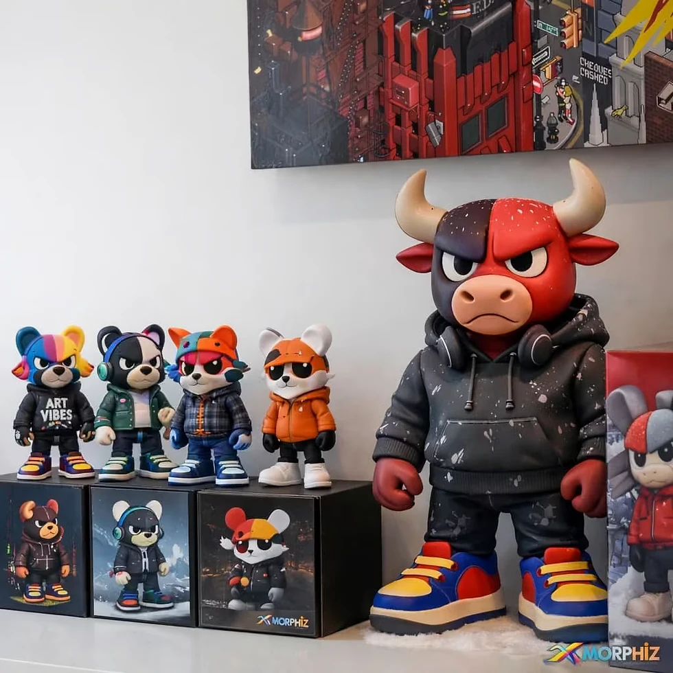 Miniature : Collection figurines 3D morphiz avec différentes tailles en 15 et 20 cm