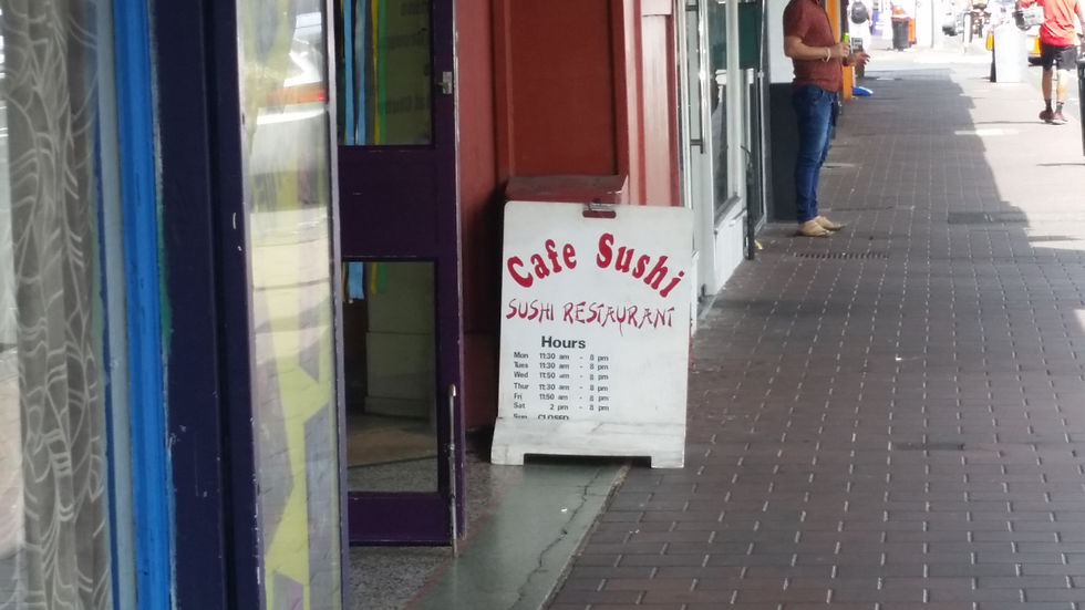 Cafe Sushi - Petty crime scene