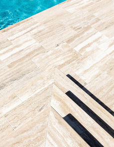 Sylvania Waters 25m lap pool with water feature.