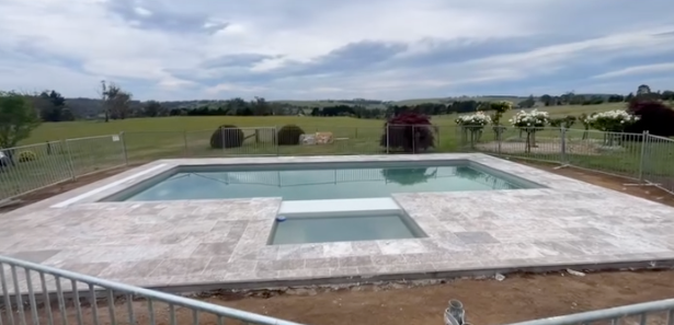 Concrete pool designed for a Southern Highlands property in Berrima NSW