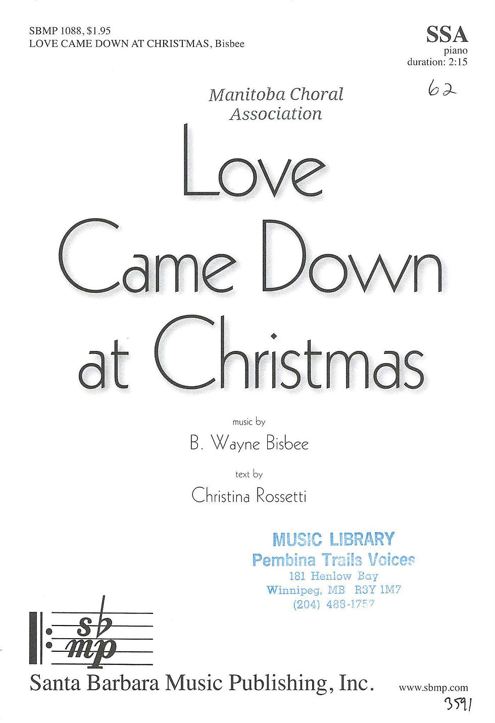 Love Came Down at Christmas