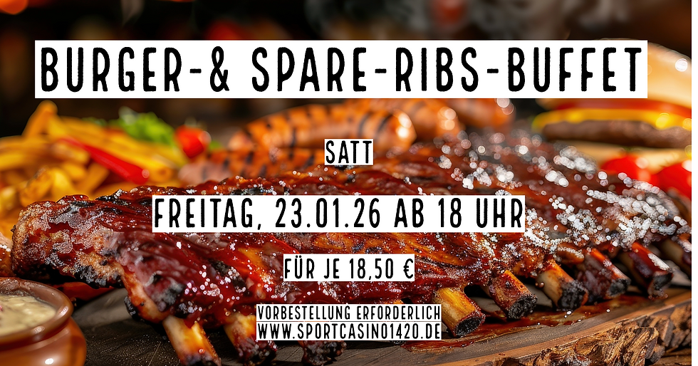 Burger- & Spare-Ribs-Buffet