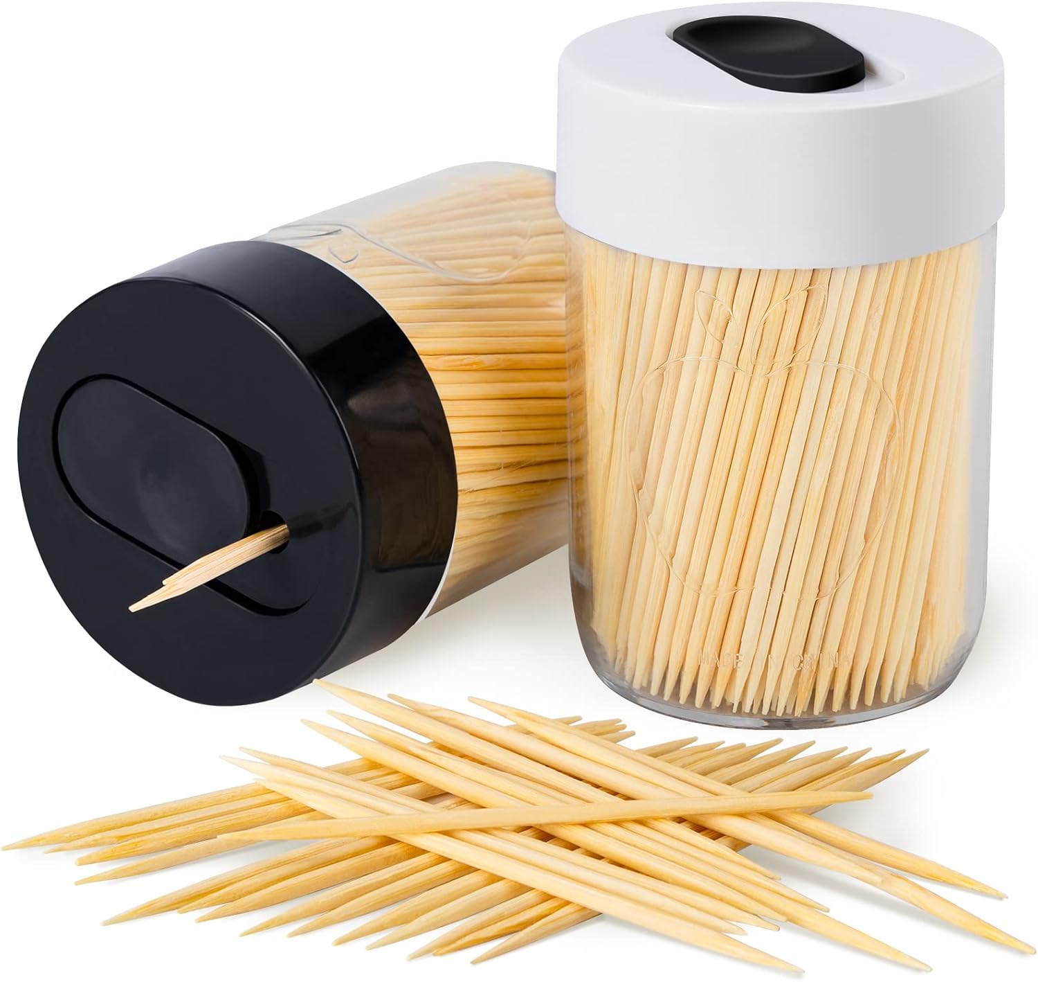 Toothpicks in handy dispenser
