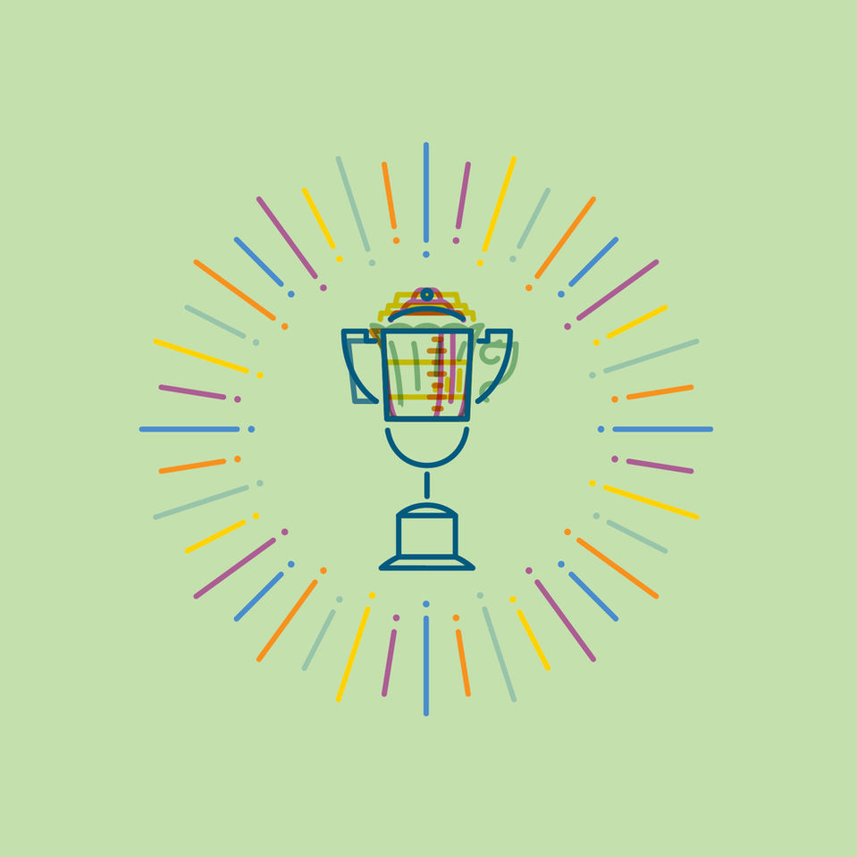 HKUST president competition cup beaker tea glass logo identity branding