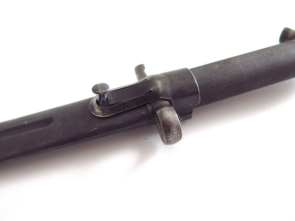 Thumbnail: Swedish M1896 Mauser Bayonet - Locking clip