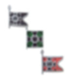 WW2 German Winter Help (WHW) Flag Badges Tinnies x3