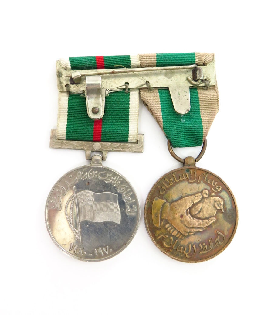 Thumbnail: Oman Medal Pair on Bar