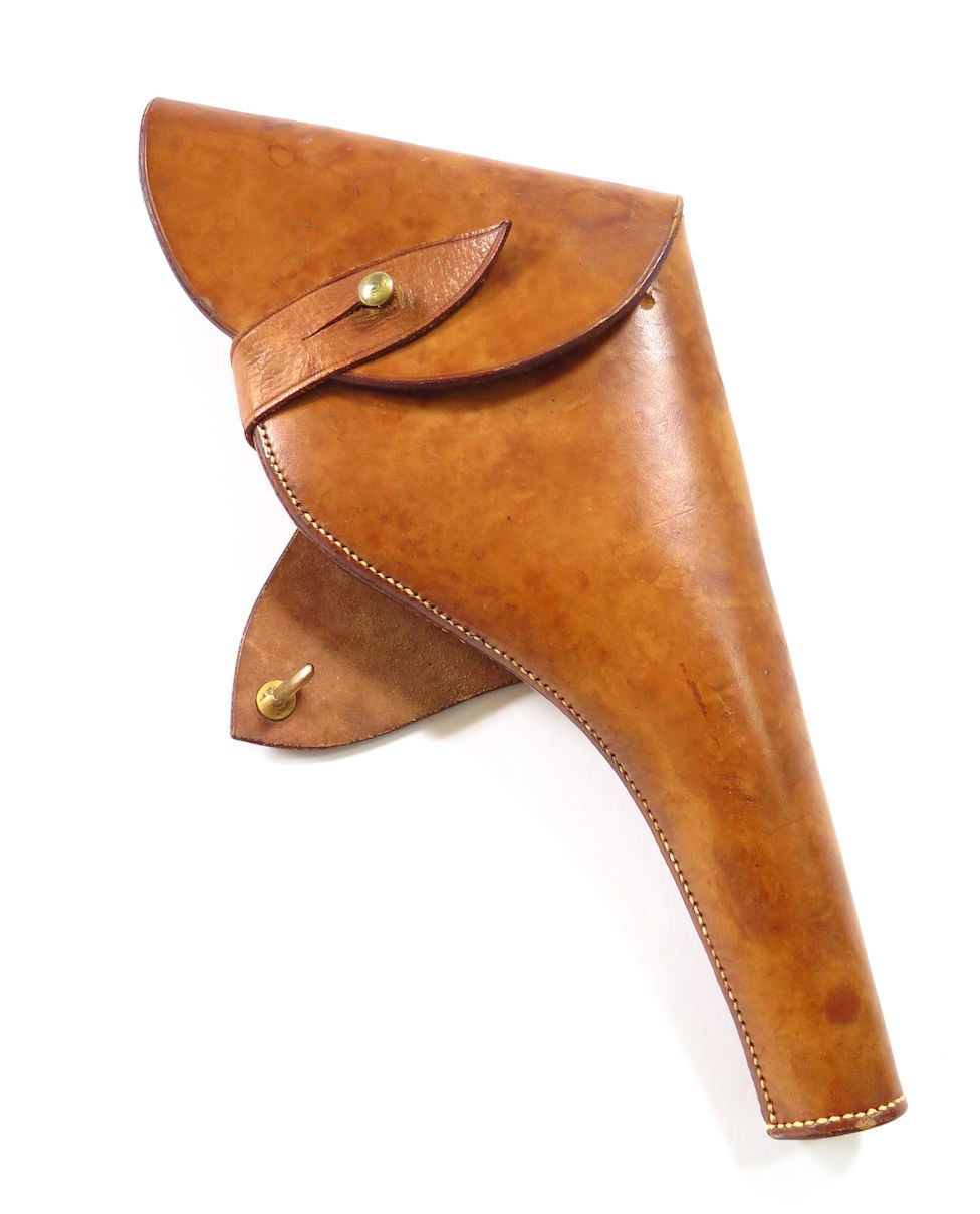 Epic Militaria Reproduction WW2 British Webley Holster in Light Brown Leather Epic Militaria Reproduction WW2 British Webley Holster in Light Brown Leather