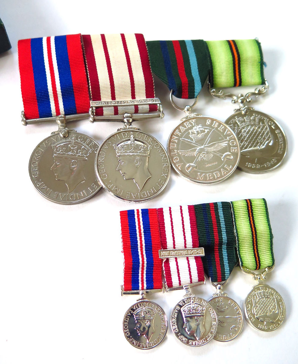 Thumbnail: Royal Navy Medal Group - GSM Minesweeping
