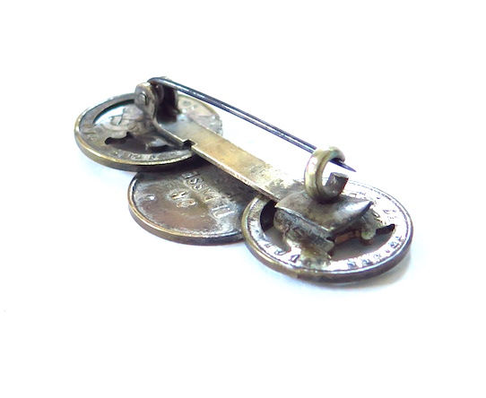 Thumbnail: Belgian WW1 Trench Art Coin Pin