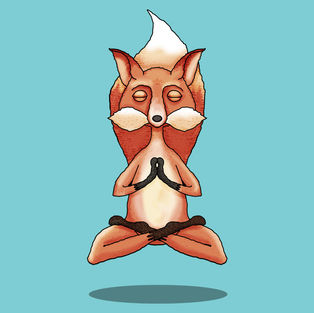Zen Fox Meditating