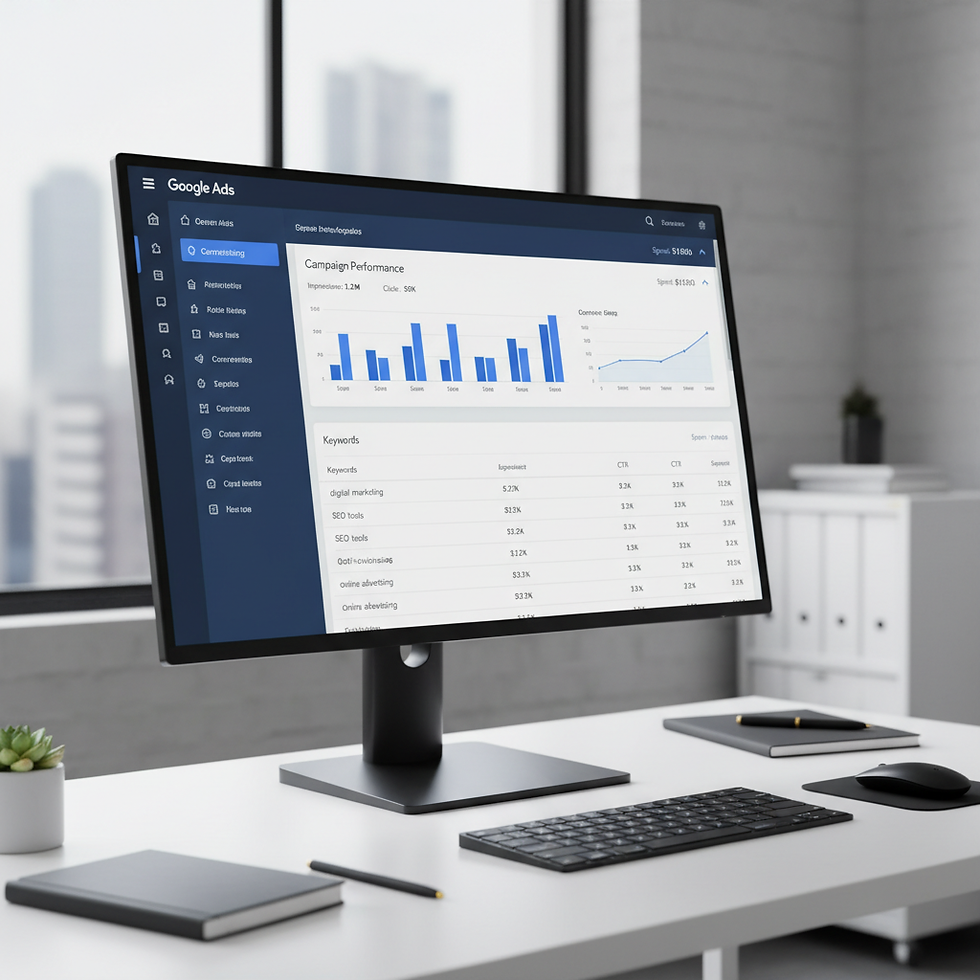 Monthly Google Ads results report – Google Ads agency Crawley | Potts Strategies