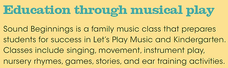 What is Sound Beginnings information