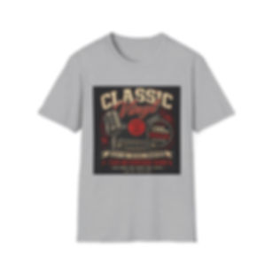 Classic Vinyl Retro T-Shirt — Vintage Microphone & Record Radio Design