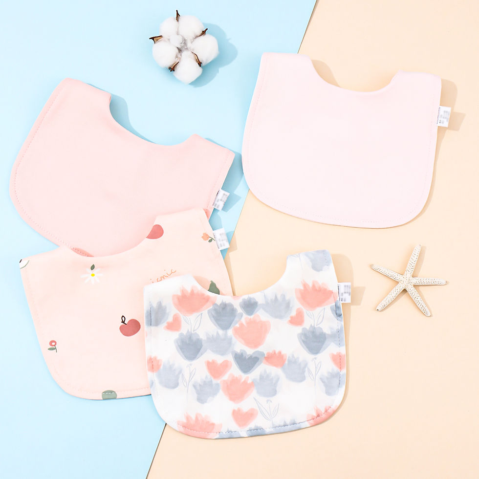 Thumbnail: Organic Cotton Bandana Bib Set — 4 Pack