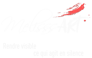 Logo Mélisss Art · Rendre visible ce qui agit en silence · Mélissa Henri sur fond transpar