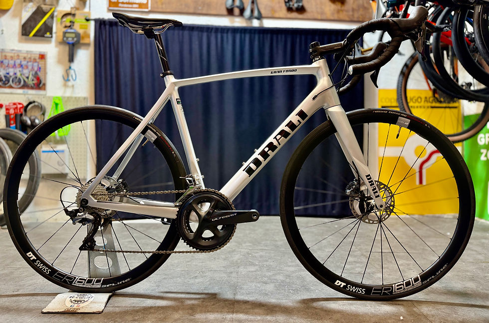 Drali Gran Fondo Metal Silver nuova taglia L con Shimano Ultegra 11 velocità, ruote DT Swiss ER 1600, guarnitura 52/36 e cass