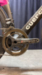 Bici da cronometro Guerciotti Eureka TT con gruppo elettronico Campagnolo EPS e rapporti 52/42 anteriore