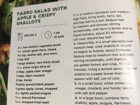 Farro Salad with Apple