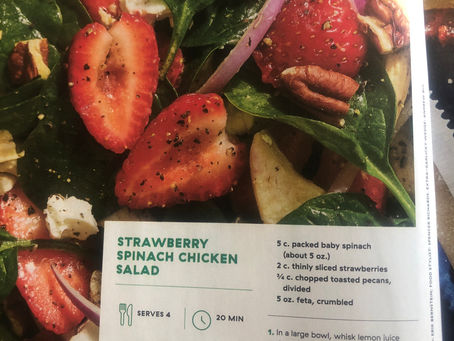 Strawberry Spinach Chicken Salad