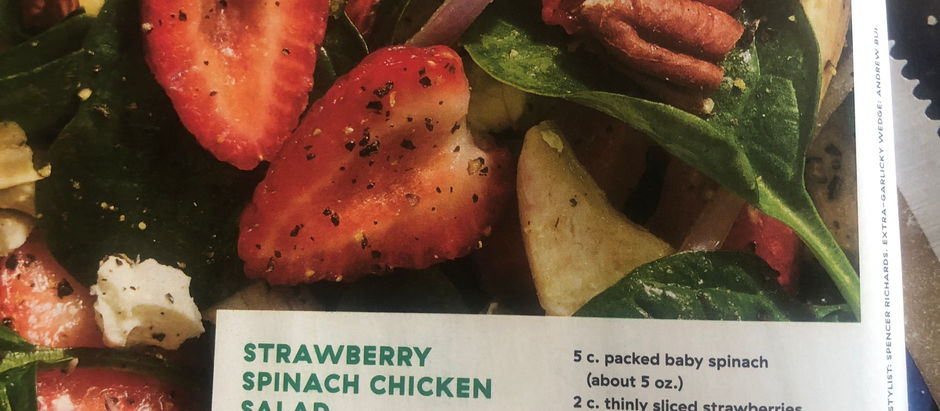 Strawberry Spinach Chicken Salad