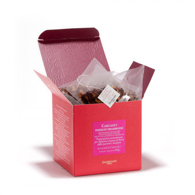 Miniature : PASSION FRAMBOISE -Boîte de 20 sachets cristal