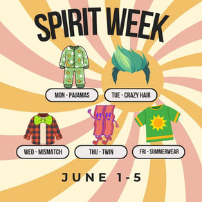 Jun 1-5 - Spirit Week