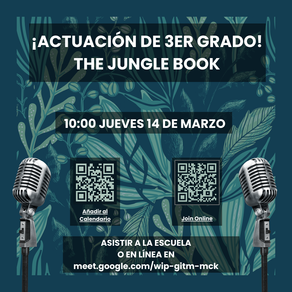 Jueves 14 de marzo - Presentación de 3er grado - 10 a.m.