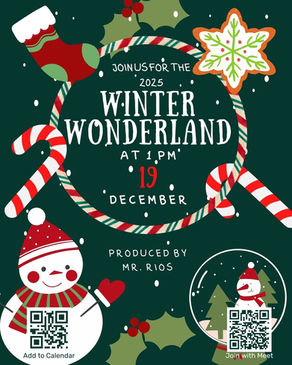 Viernes 19 de diciembre - Winter Wonderland - 1pm