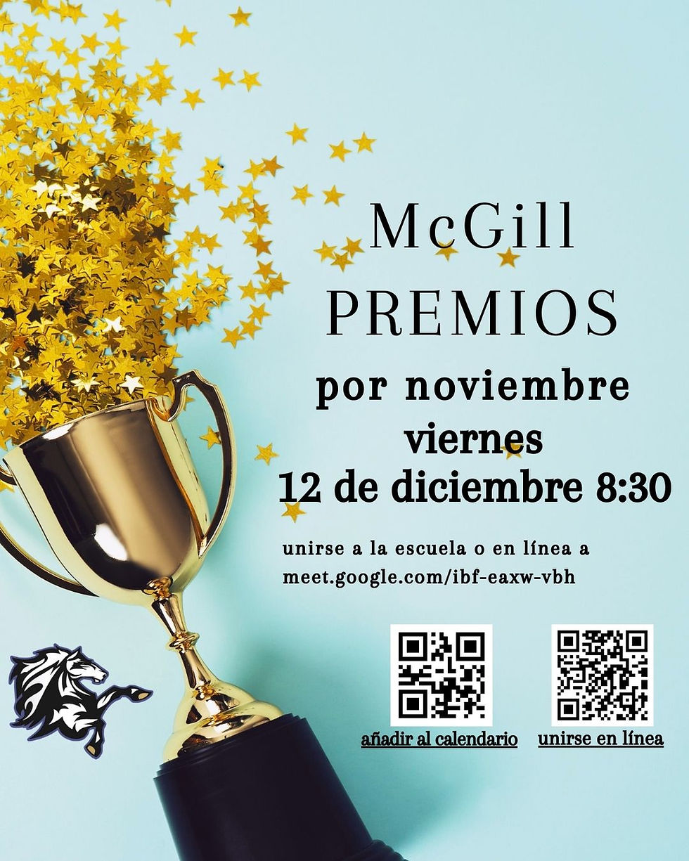 Viernes 12 de diciembre - Premios de Liderazgo - 8:30 a. m.
