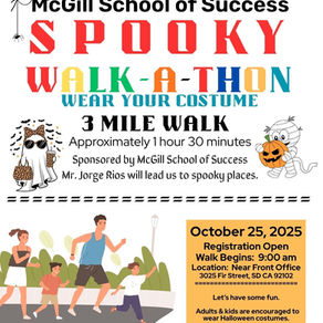 Sat Oct 25 - Spooky Walk-a-Thon - 9am