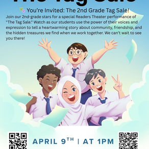 Thu Apr 9 - The Tag Sale by the 2nd Grade - 1pm