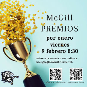 Viernes 9 de febrero: Premios de liderazgo de enero - 8:30 a. m.