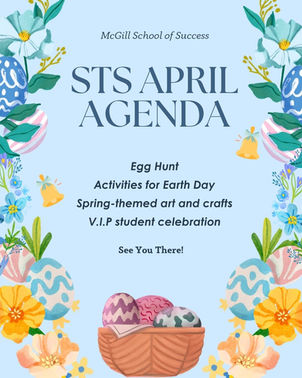 Sunrise to Sunset April Agenda