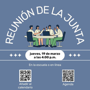 Jueves 19 de marzo - Reunión de la Junta Directiva - 16:00