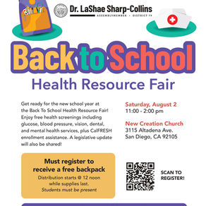 Sat Aug 2 - Health Fair - 11am - 2pm