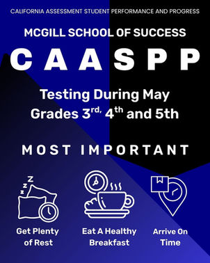 CAASPP Testing During May
